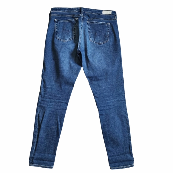 AG Adriano Goldschmied Distressed Skinny Blue Jeans - 32R - Picture 3 of 9
